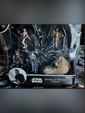 Star Wars Return of the Jedi Figure Set - Gold, Green, Black, Flesh